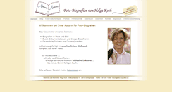 Desktop Screenshot of foto-biografien.de